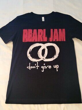 Pearl Jam 2022 Tour Don't Give Up Black Men's T-Shirt Size M